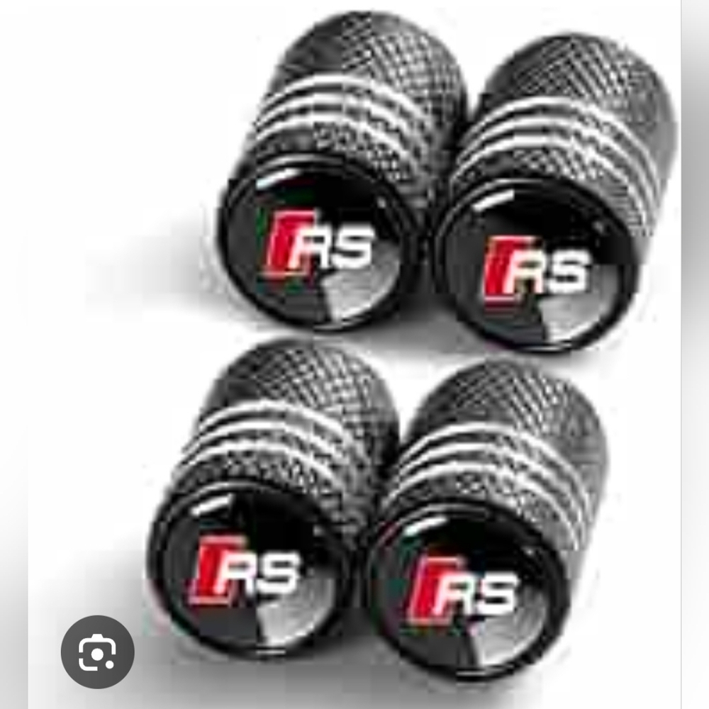 #C36 Black RS Tire Valve Caps